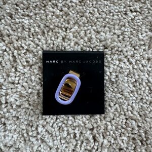 Marc By Marc Jacobs Gold Ring With Pale Orchid Rose Accent Size 7 NWT